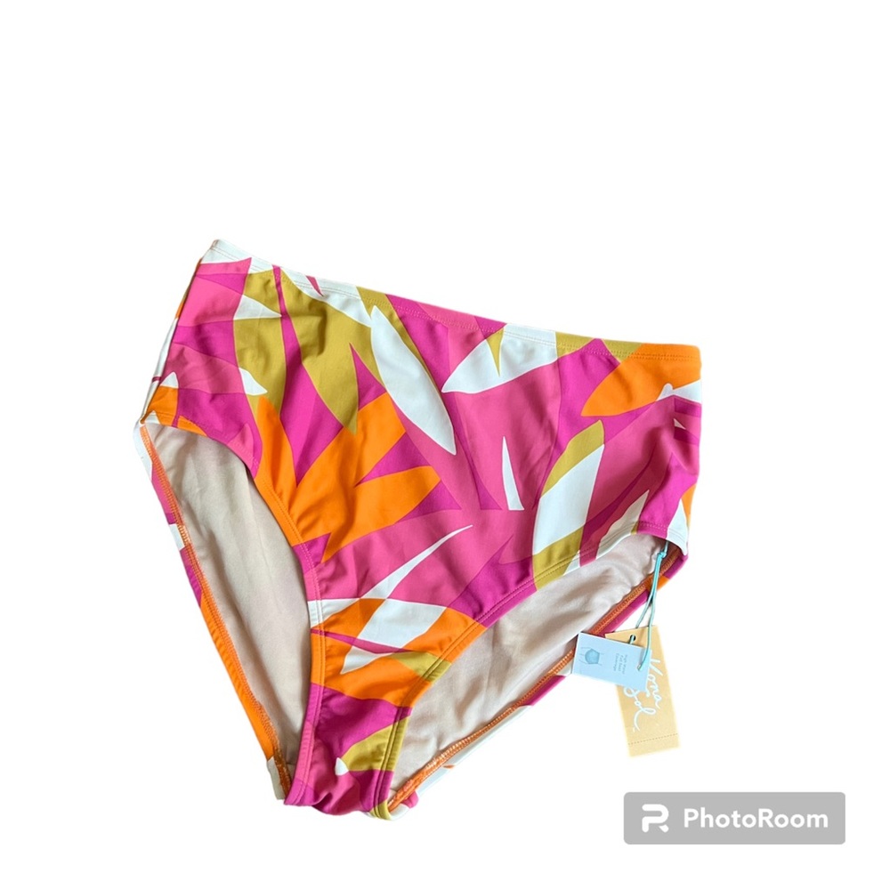 🔶KONA SOL: Women’s size 0X, multicolor tropical theme swim bottoms, NWT🔶
